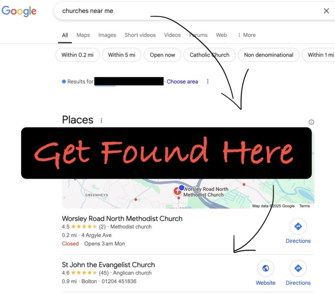 Get Found On Google Search - Churches