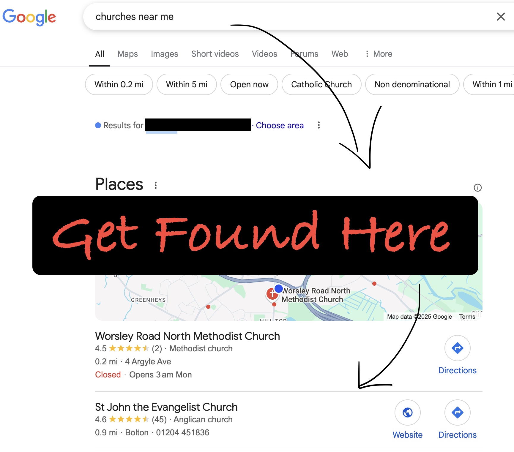 Get Found On Google Search - Churches