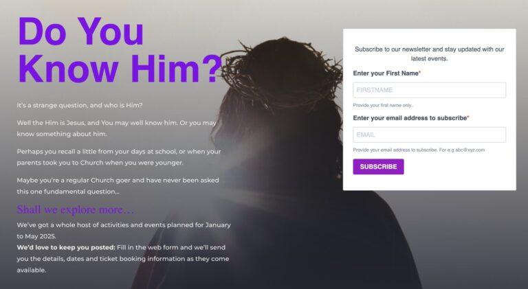churches together website design
